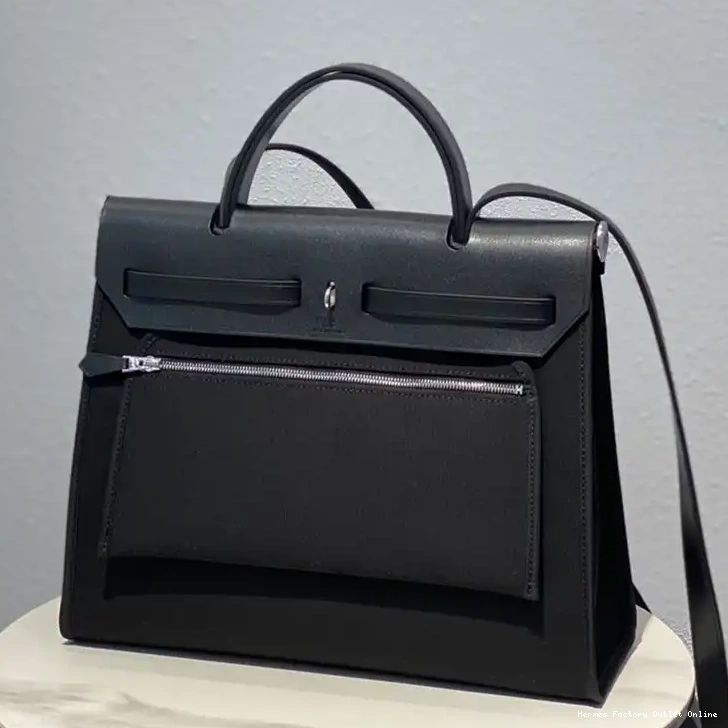 Affordable In Bag Hardware Black Canvas Herbag Palladium Hermes 0420